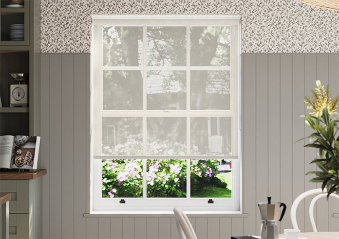 Alicante, Natural Cream - Sunscreen Twist&Fit Roller Blind - Image 3